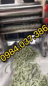 máy cán bột cắt sợi mì bằng điện có trục 22 cm