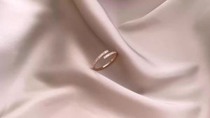 แหวนหมั้นแต่งงาน แหวน ปรับขนาดได้ ประดับเพทาย คริสตัล แฟชั่นสำหรับผู้หญิง เครื่องประดับ สไตล์เกาหลี