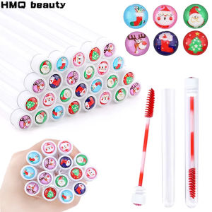 100/50 Chiếc Giáng Sinh Mi Chải Ống Bộ Có Thể Tái Sử Dụng Mascara Hoa Dây Chống Bụi Bảo Quản Mỹ Phẩm Dụng Cụ Trang Điểm Cho Lông Mày