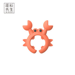 Silicone Kitchen Utensil Holder Mr. Grocery Soup Spoon Anti-Oil Drainage Home Use Cooking Tool in Foil Packaging