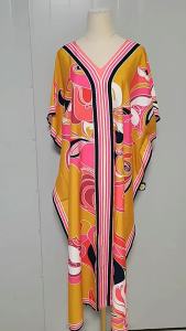 Kaftan Dress Over Size Women Beach Dress Cover Up Summer Clothes Kimono Mujer Vestidos De Fiesta