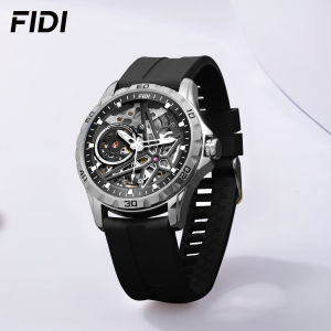 นาฬิกา FIDI นาฬิกากลไกผู้ชายแนวโน้มแฟชั่นกันน้ำเรืองแสงในที่มืดนาฬิกาข้อมือกลวงเพื่อของขวัญแฟนหนุ่ม