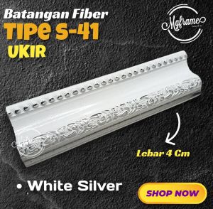 BATANGAN PIGURA TYPE S 41 PANJANG 1METER//LIS PLAVON// LIS PVC //LIS PROFIL