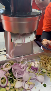 Bravo Electric Vegetables Cutter Food Chopper Vegetables Slicer Mesin Potong Dadu Pemotong Sayur Salad Maker