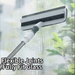 LOOLALA Multifunctional Window Cleaner  Wiper Long Handle Brush Car Wash Home Cleaning Tools Glass Cleaner Wiper Long Handle Cleaning Brush