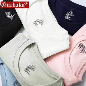 Gurbaks Men Short Sleeve T-Shirt Pure Color Versatile Half Sleeve T-shirt Trendy White round Neck Top Clothes Bottoming Shirt Mens Clothing