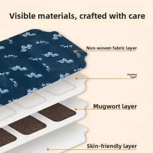 New Arrival Warm Waist Patch Menstrual Heated Moxa Steam Heat Therapy Lumbar Vertebrae Heating Pad Eucalyptus Heat Patch