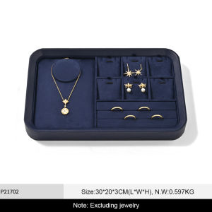 Oirlv | Oirlv Leather Jewelry Tray Jewelry Organizer Tray Ring Necklace Display Props Pendant Jewelry Storage Tray Pendant Viewing Tray