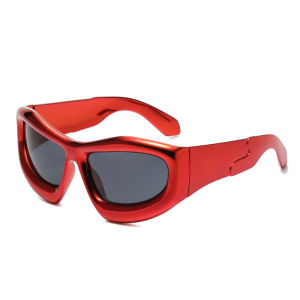 Ultra-large-sized Sports Sunglasses With A Futuristic Style Suitable For Cycling And Providing Uv Protection. 2328
