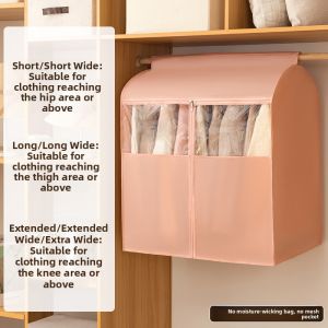 Wide-Bedded Dust-Proof Moisture-Proof Clothes Storage Bag Home Use Wardrobe Hanger Hanging Style Clothing Cover Organizer