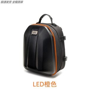 กระเป๋าสะพายหลังแบบมีซิปป้องกันรอยขีดข่วนสำหรับนักบิด ความจุขนาดใหญ่ กระเป๋าสะพายไหล่คู่สำหรับใส่หมวกบัลลังก์ กระเป๋าสะพายหลังสำหรับนักบิด