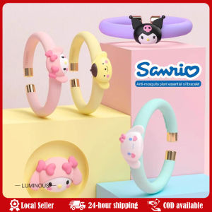 Disney Cute Cartoon Lotso Minnie Kids Summer Home Outdoor Portable Universal Anti-mosquito Plant Essential Oil Bracelet Gift Cartoon Hello Kitty Melody Plant Essential Oil Wristband for Childrens Outdoor Mosquito Repellent and Bite Prevention Wristband