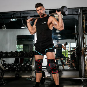 JBA Knee Pad Knee Pain With Elastic Pressure Belt Adjustable Velcro Breathable Fit Anti Slip Knee Support 1pc Knee Guard Lightweight