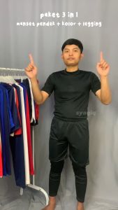 Paket Manset Lengan Pendek & Celana Pendek Olahraga