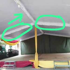 Plafon panggung polos + Poni keliling (3x3/ 3x4/4x4/ 5x6/ 6x6)