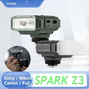 Đèn Flash Mini Viltrox Spark Z3 TTL On-Camera GN16 Với Điều Khiển 7 Chế Độ Dành Cho Máy Ảnh Canon Nikon Sony Fuji DSLR - Tương Thích AF/MF