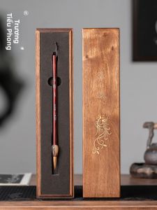ZHANGXIAOFENG | Professional Grade Calligraphy Brush with Small Leaf Rosewood and Pure Wolf Hair Gift Box