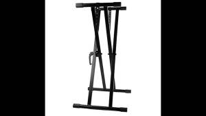 REVO Double-Braced X-Style Piano Keyboard Stand with 7 Adjustable Height Levels
