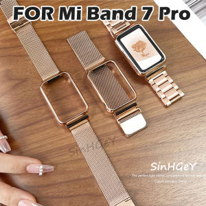 Dây Đeo Kim Loại Cho Xiaomi Mi Band 7Pro Dây Đeo Cổ Tay Thay Thế Dây Đeo 7 Pro Vòng Đeo Tay Bằng Thép Không Gỉ Kim Loại