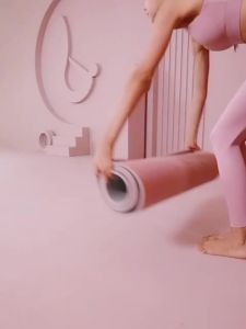 TPE yoga mat anti slip thickened sound insulation shock absorption widened floor mat home fitness mat