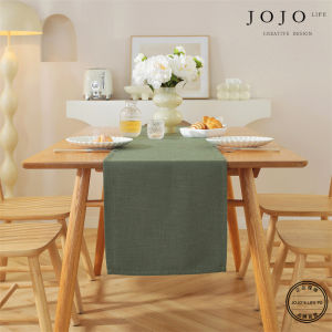 Scandinavian Style Bamboo Edge Solid Color Table Runner