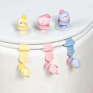 Dụng cụ nhấc nắp bồn cầu kháng khuẩn hình thú cưng chống bám bẩn đàn hồi tốt dễ thương