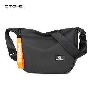 OTOHE กระเป๋าสะพายไหล่ของผู้ชาย กระเป๋าสะพายพาดลำตัวแฟชั่นน้ำหนักเบาลำลองกระเป๋าสะพายไหล่กระเป๋าหิ้วกระเป๋ากันน้ำ Tas Rekreasi กระเป๋าสะพาย