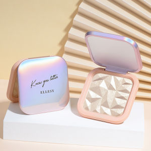 Esthers Poem High Glow Powder แป้งทาหน้าขนาดกะทัดรัด ผู้หญิง แต่งหน้าเน้นแป้งชิมเมอร์โพลาไรซ์ Potato Clay Contour