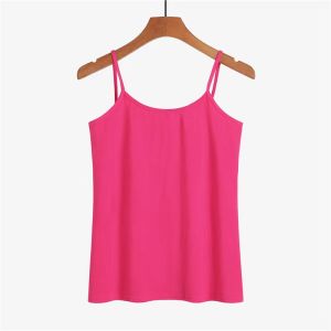 Pure Cotton Black and White Small Sling Womens Summer Inner Bottoming Shirt Outer and Inner Wear Vest Sweet Spaghetti Strap Small Slip Top