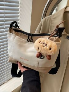 Canvas Bag Fashion Commuting Fashion Fashion Shoulder Bag Crossbody Female 2024 New Arrival Spring and Summer Leisure Easy Matching Tote Bag K-style