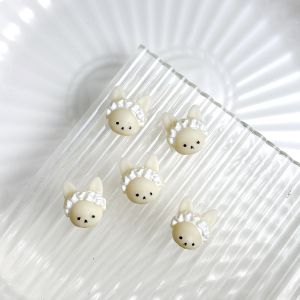 30 Món Trang Trí Móng Tay Hình Thỏ Dễ Thương Nhiều Màu Sắc 3D Nhựa Resin Gấu Béo Dễ Thương Mặt Dây Chuyền Acrylic Trang Trí Móng Tay Tự Làm