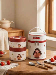 XIAOCHUSHU | Microwaveable Insulated Stainless Steel Lunch Box