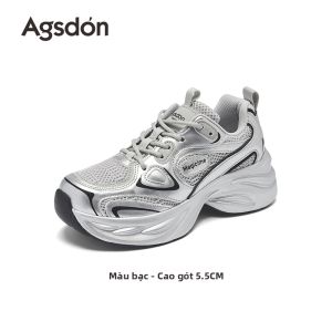 Agsdon | Giày Agsdon Tăng Chiều Cao Màu Bạc cho Nữ
