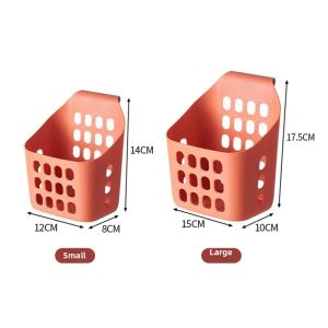 HALEXIONG | No-Drill Storage Basket Plastic