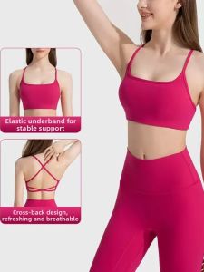 Crisscross Beauty Back Yoga Bra with Pads
