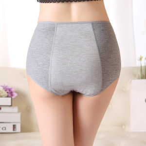 High Waist Bamboo Charcoal Fiber Sanitary Pants Womens Leaky Proof Inner Pants plus Size Triangular Underwear Estee Lene