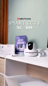 Nextcam kamera cctv wireless wifi ipcam 5MP colorful bisa berputar bisa bersuara smart alarm port Lan Rj45 Dualband Tipe NC019