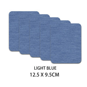 4.9 X 3.7 Inch Iron on Fabric Patch No Sew Denim Patch Adhesive Colorful Jacket Jean Clothes Pants Denim Patch DIY for Repairing