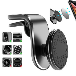 Magnetic Car Phone Holder Universal Air Vent Car Phone Mount Mobile GPS Support for iPhone Huawei Samsung 360° Rotation Bracket