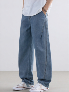 Wood soon | Retro Deconstructed Patchwork Loose Straight Leg Jeans