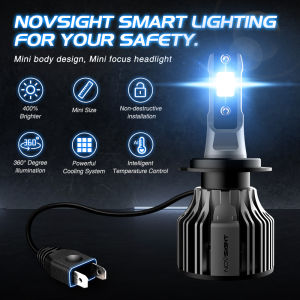 NOVSIGHT N39 72W 10000LM 6000K  LED Car Headlight for Car led Bulb H4 H7 H11 IP68 Waterproof Headlamp