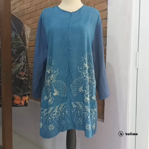 Baju Wanita Lengan Panjang / Baju Batik Tulis Blouse Atasan Wanita