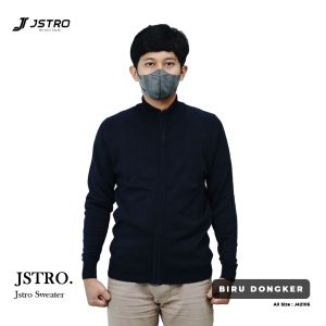 Jstro Sweater Rajut Biru Dongker 2