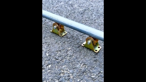 Heavy Duty Rigid Caster Steel Sliding  Door Pulley for Inverted Track Sliding Gate Bearing Rollers Groove Wheels