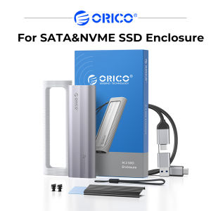 Công cụ bao vây ổ SSD SATA ORICO M.2 NVMe-Ít hơn 10Gbps ổn định không có hỗ trợ UASP thả cho PCIe NVMe và ổ SSD SATA S (axm2)