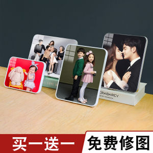 Modern Minimalist Wedding Photo Frame Stand Wall Hanging Creative Childrens Photo Decoration Home Accessories Rectangle Density Board