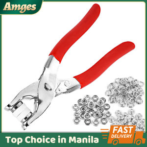 Snap Fasteners Kit 100 Pcs Thickened Snap Fasteners Kit & No-Sew Button Pliers