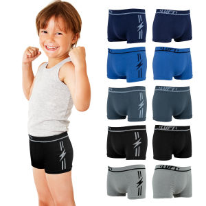 LUFT กางเกงในขาสั้นเด็กลุฟท์ ไร้ตะเข็บ รุ่น L4514MX (10 ตัว)