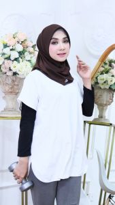 Hijab Sporty Instant Jersey Sport Olah Raga Kerja Sekolah Bergo  Polos Pet Tebal dan Lebar