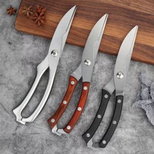 Kéo Cắt Gà Cắt Vịt Thực Phẩm làm cá đa năng lưỡi thép không rỉ loại tốt Kéo cắt gà làm cá lưỡi thép - keo cat ga - dụng cụ làm bếp - kéo làm bếp - kéo làm cá